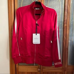 NWT Moncler Varsity Jacket in red SZ 42 IT/4 US